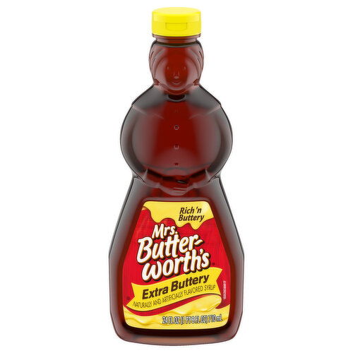 Mrs. Butterworth's Syrup, Extra Buttery - 24 Fluid Ounce