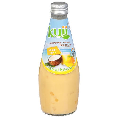 Kuii Coconut Milk Drink, with Nata de Coco, Mango Flavor