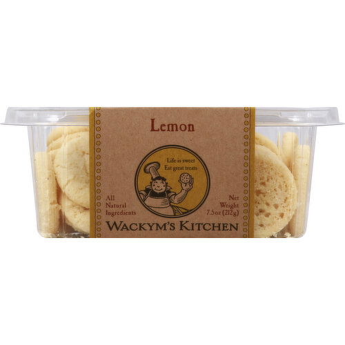 Wackyms Kitchen Crunchy Cookies, Lemon