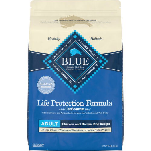 Blue Buffalo Dog Food, Chicken and Brown Rice Recipe, Adult