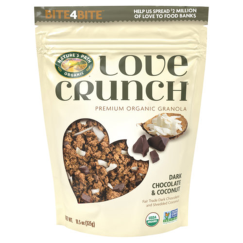 Nature's Path Organic Granola, Dark Chocolate & Coconut, Premium, Organic