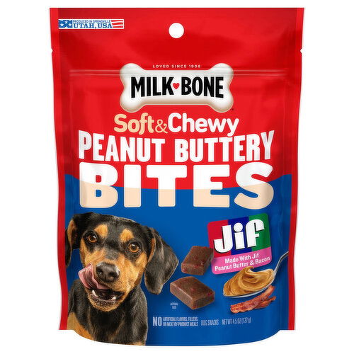 Milk-Bone Soft & Chewy Peanut Buttery Bites Dog Snacks - 4.5 Ounce
