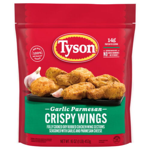 Tyson Crispy Wings, Garlic Parmesan