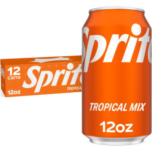 Sprite Tropical Mix Fridge Pack Cans - 12 Fluid Ounce