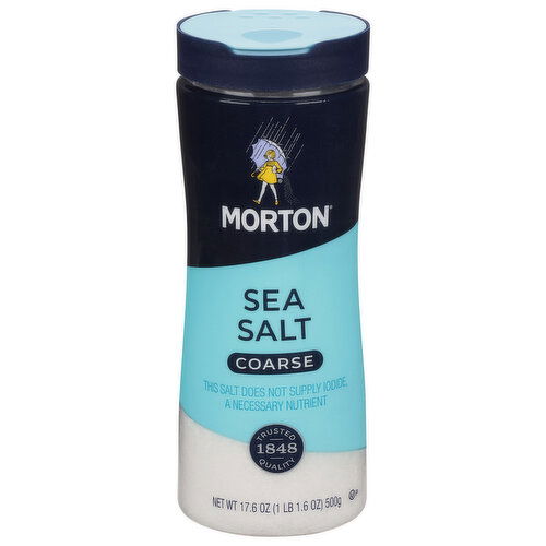 Morton All-Natural Coarse Sea Salt - 17.6 Ounce