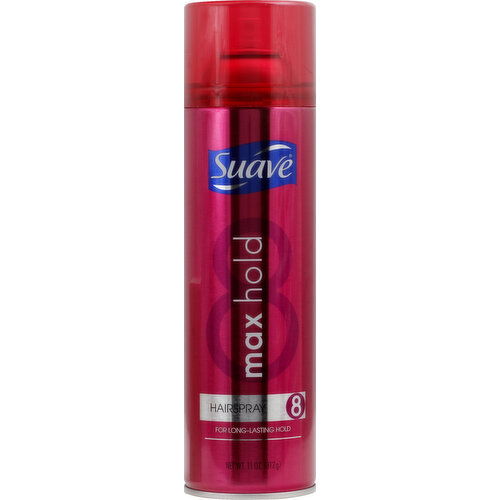 Suave Hairspray, Max Hold, 8