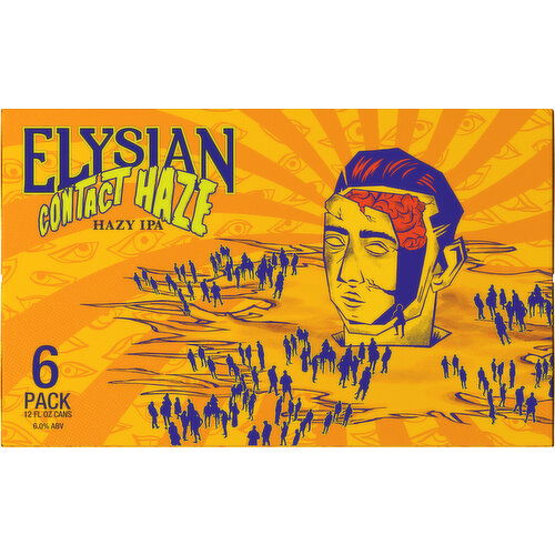 Elysian Brewing Beer, Hazy IPA, 6 Pack