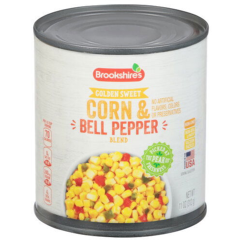 Brookshire's Farm Fresh Bell Pepper Corn Blend, Corn With Red & Green Bell Peppers