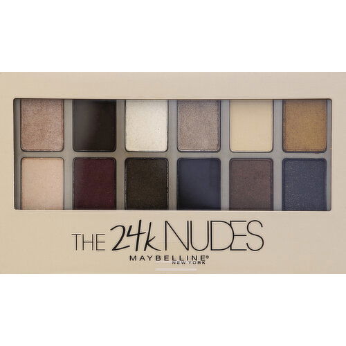 maybelline Eyeshadow, The 24k Nudes - 9.6 Gram
