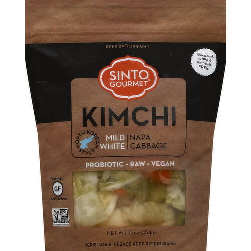 Sinto Gourmet Kimchi, Napa Cabbage, Mild White