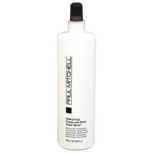 Paul Mitchell Hair Spray, Freeze and Shine, Firm Style, Super Spray