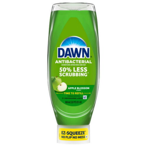 Dawn Dishwashing Liquid, Apple Blossom Scent, Antibacterial