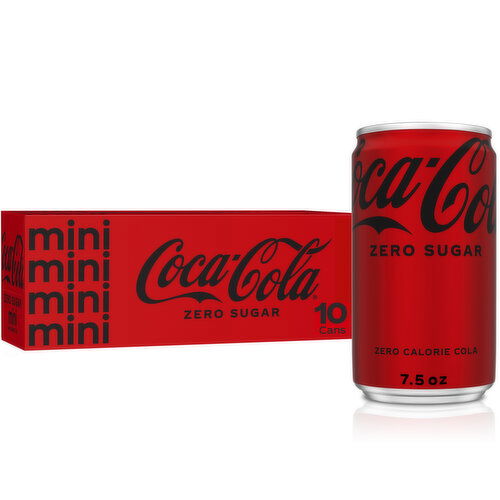 Coca-Cola Zero Sugar Mini Cans, 7.5 fl oz