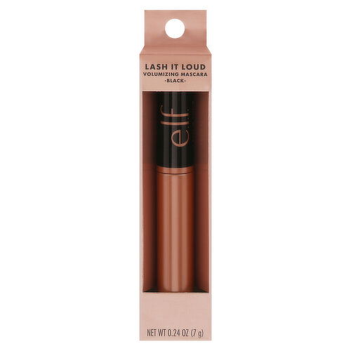 e.l.f. Mascara, Volumizing, Black, Lash It Loud