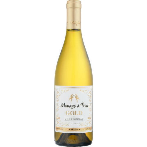 Menage a trois Chardonnay, Gold, California