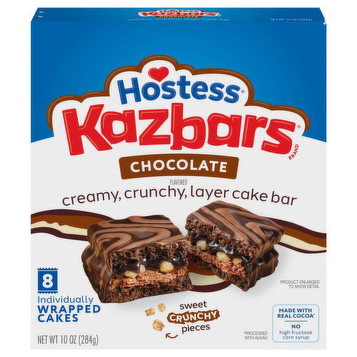 Hostess Chocolate Flavored Kazbars - 8 Each