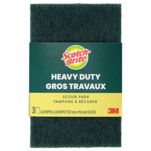 Scotch-Brite Heavy Duty Scour Pads - 3 Each