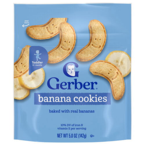 Gerber Banana Toddler (12+ Months) Cookies - 5 Ounce