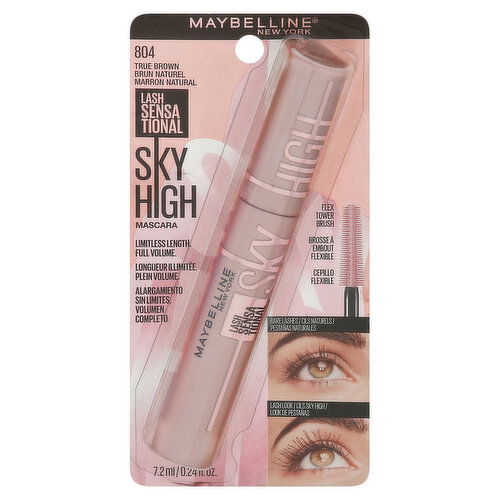 Maybelline Mascara, Sky High, True Brown 804 - 0.24 Fluid Ounce