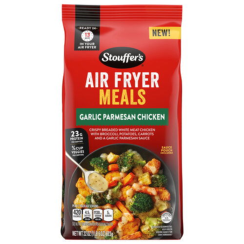 Stouffer's Air Fryer Meals, Garlic Parmesan Chicken - 22 Ounce