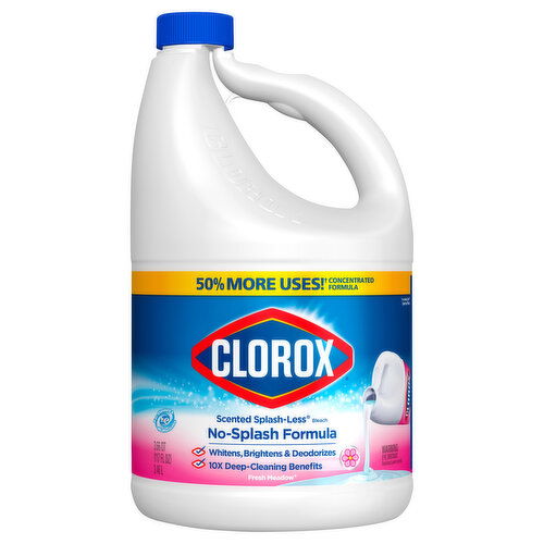 Clorox Bleach, Fresh Meadow, Splash-Less