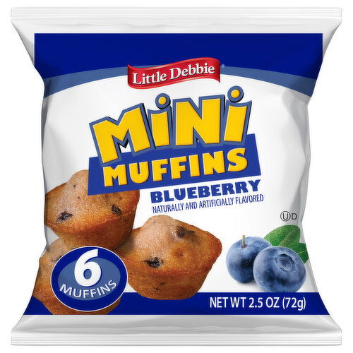 Little Debbie Muffins, Blueberry, Mini