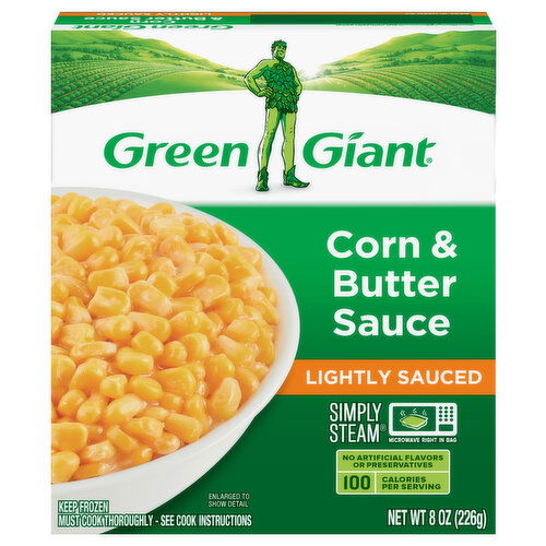 Green Giant Simply Steam Corn & Butter Sauce, Lightly Sauced