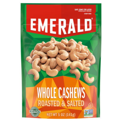 Emerald Whole Cashews, Roasted & Salted