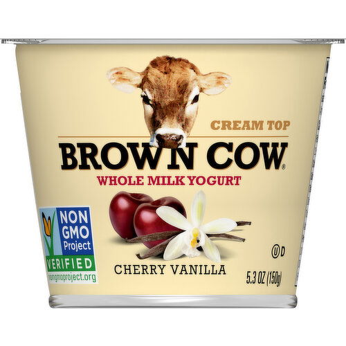 Brown Cow Yogurt, Whole Milk, Cherry Vanilla