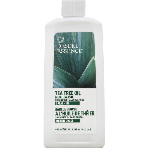 Desert Essence Mouthwash, Tea Tree Oil, Sugar Free, Spearmint