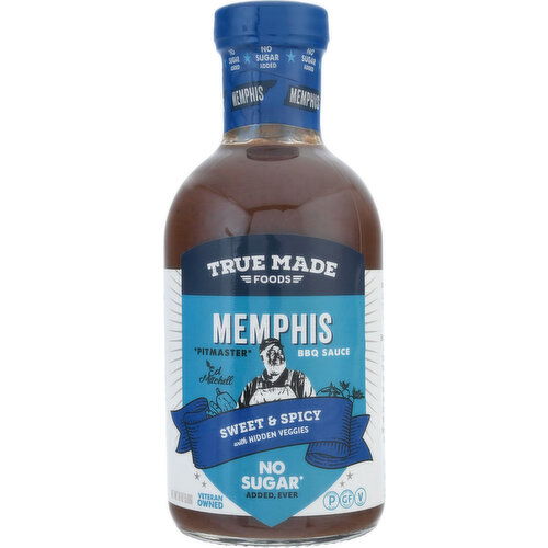 True Made Foods BBQ Sauce, Memphis