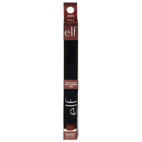 e.l.f. Lip Plumping Pen, Pout Clout, Bust a Mauve - 0.07 Ounce