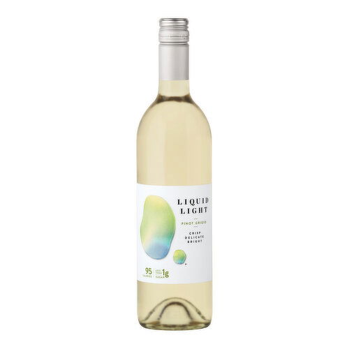 Liquid Light Pinot Grigio Washington White Wine, 750 ml    