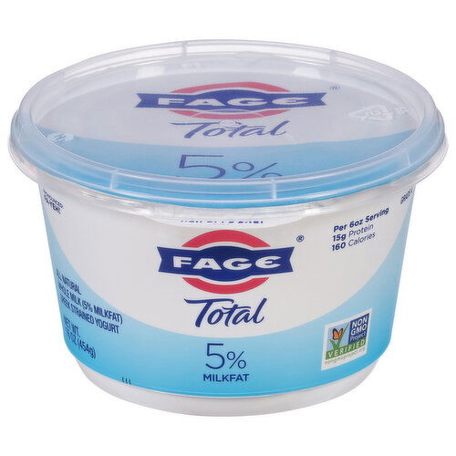 Fage Yogurt, Greek, Whole Milk, Strained