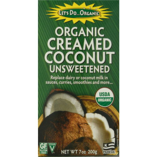 Let's Do Organic Creamed Coconut, Unsweetened