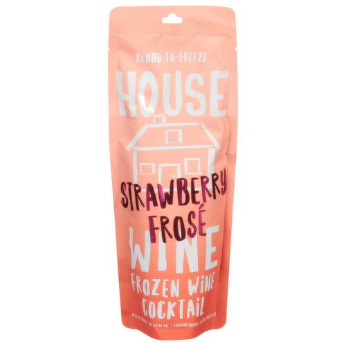 House Wine Frozen Wine Cocktail, Strawberry Frose - 10 Fluid Ounce