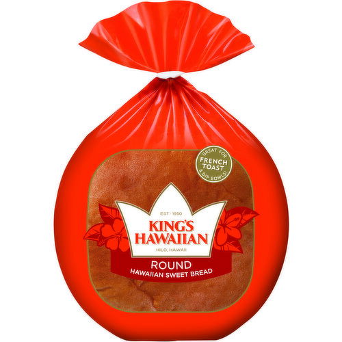 King's Hawaiian Bread, Hawaiian Sweet, Round