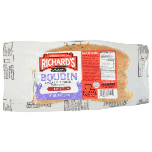 Richard's Boudin, Spicy, Premium