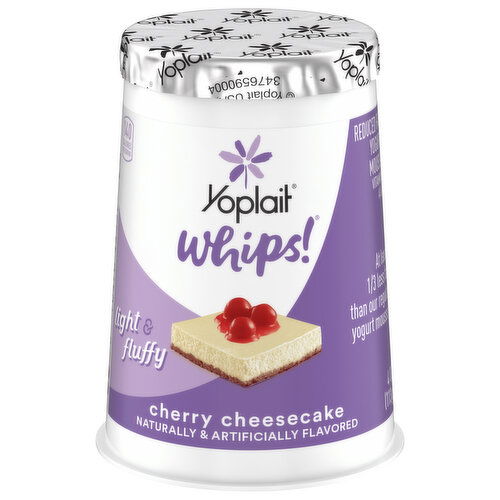 Yoplait Yogurt Mousse, Reduced Fat, Cherry Cheesecake