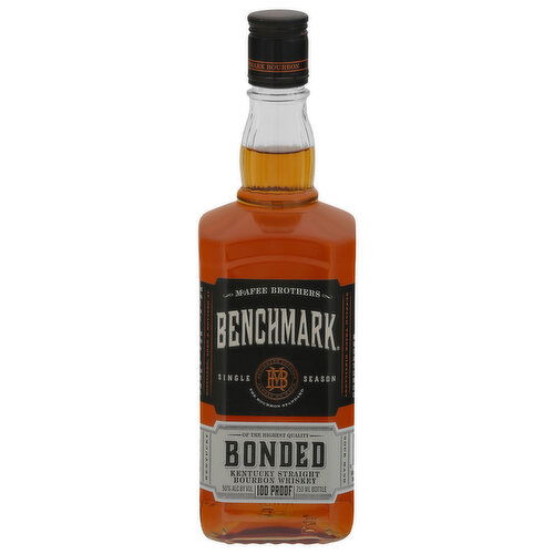 Benchmark Whiskey, Bourbon, Straight Kentucky, Bonded