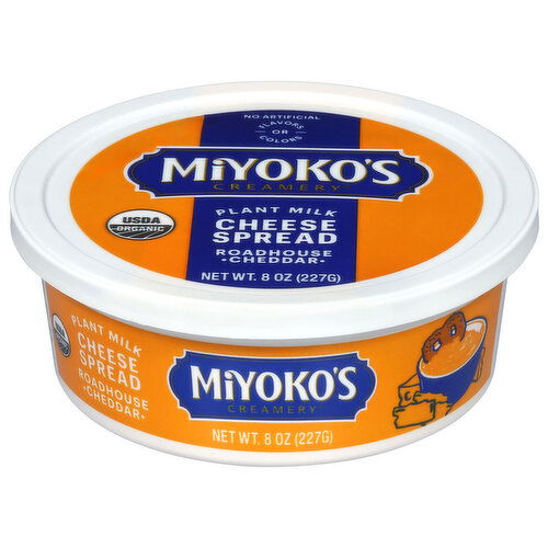 Miyoko's Creamery Plant Milk Roadhouse Cheddar Cheese Spread - 8 Ounce