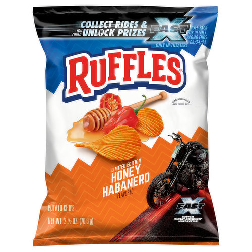 Ruffles Potato Chips, Honey Habanero Flavored