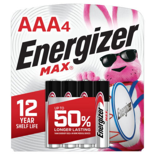 Energizer AAA4 Batteries - 4 Each