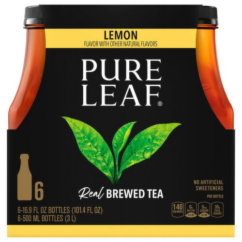 Pure Leaf Brewed Tea, Real, Lemon