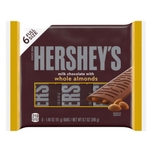 Hershey's Milk Chocolate, with Whole Almonds