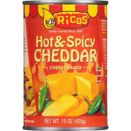 Ricos Cheese Sauce, Hot & Spicy Cheddar