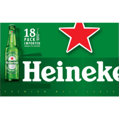 Heineken Beer, Original, 18 Pack