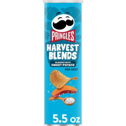 Pringles Potato Crisps Chips, Sea Salt - 5.5 Ounce
