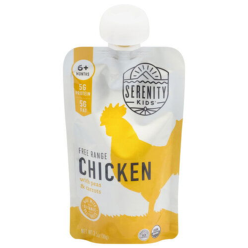 Serenity Kids Chicken, with Peas & Carrots, Free Range, 6+ Months