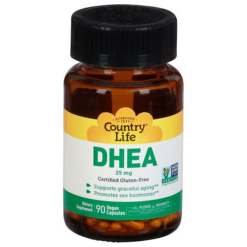 Country Life DHEA, 25 mg, Vegan Capsules